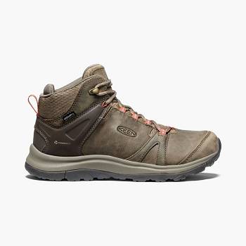 KEEN Terradora II Kožené Waterproof - Hnede Turistické Topánky Damske, KEEN273